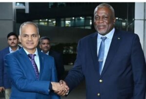 PM of Guyana, Mark Phillips visits New Delhi