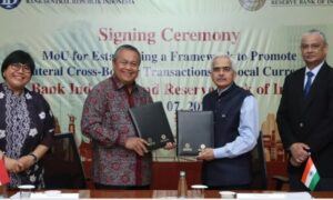 RBI and Bank Indonesia sign MoU to establish a framework to promote use of local currencies for cross-border transactions