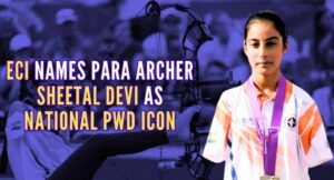 ECI names Para-archer and Arjuna Awardee Sheetal Devi as PwD National Icon