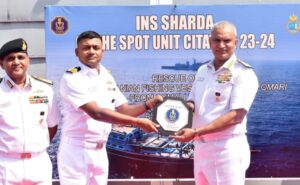 Navy chief awards ‘On the Spot Unit Citation’ to INS Sharda