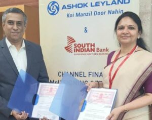 Ashok Leyland, South Indian Bank sign MoU to provide financing to dealers