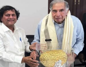 Ratan Tata Receives KISS Humanitarian Award from Achyuta Samanta