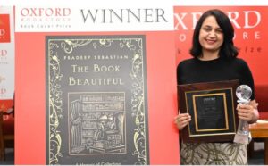 Bhavi Mehta wins 2024 Oxford Book Cover Prize for designing Pradeep Sebastian’s ‘The Book Beautiful’