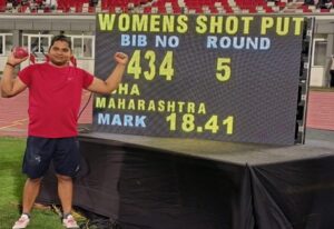 Abha Khatua Sets National Record Winning Gold In Women’s Shot Put At National Federation Cup Athletics Competition In Bhubaneswar