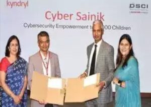 Cyber Sainik: Data Security Council of India, Kyndryl to train 25000 students in cybersecurit The Data Security Council of India (DSCI), a not-for-profit industry body on data protection, in partnership with the IT infrastructure services provider Kyndryl launched a cybersecurity training programme - Cyber Sainik, which will train 25,000 students in three years across India. The programme, designed to protect students from cyber threats such as cyberbullying and online exploitation, will train students through grades 6 to 12 to report issues and offer them skills, tools and techniques to prevent bad actors on digital, online and social media channels. The programme will also educate them on the best ways to protect their personal information. Upon course completion, the students will receive a joint certification from Kyndryl and DSCI. 