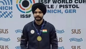 Sarabjot Singh wins gold in Munich World Cup