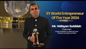 Vellayan Subbiah named the EY World Entrepreneur Of The Year 2024